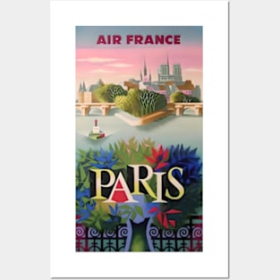 Paris France Travel Poster (1960s) Posters and Art